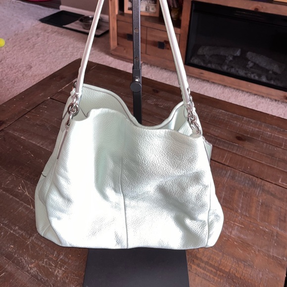 Coach Mint Green Leather Handbag - Picture 2 of 11